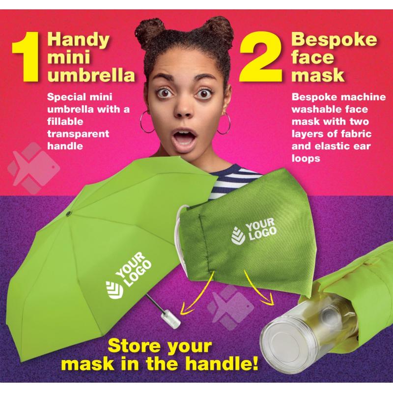 Image of Promotional Mask and Umbrella set