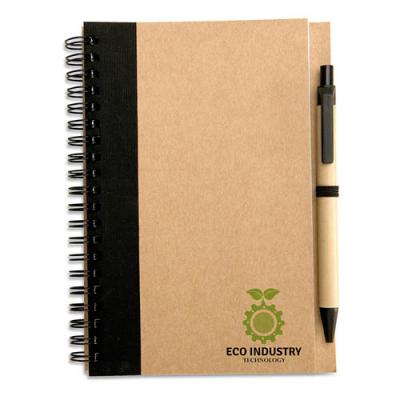 Image of Recycled paper notebook + pen