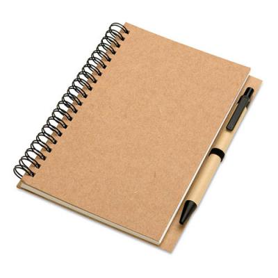 Image of Recycled notebook and ball pen