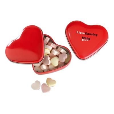 Image of Heart tin box with candies