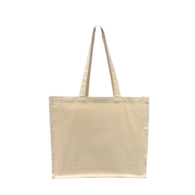 Image of 10oz Natural Cotton Canvas Bag With Gusset