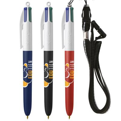 Image of BIC® 4 Colours Soft with Lanyard Screen Printing