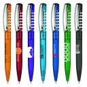 Image of senator® New Spring Clear Plastic Ballpen with Metal Clip
