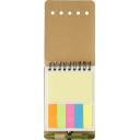 Image of Wire bound notebook with sticky notes