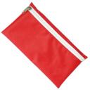 Image of Nylon Pencil Case (Red With White Zip)