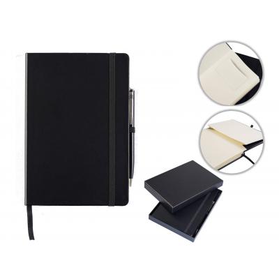 Image of Houghton A5 Casebound Notebook with Pen & Box