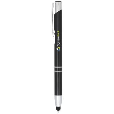 Image of Moneta anodized aluminium click stylus ballpoint pen