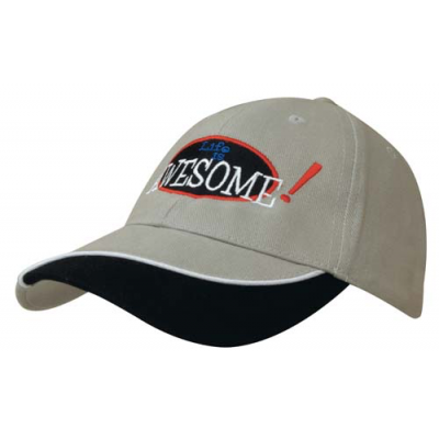 Image of Indented Peak 6 Panel Promotional Baseball Cap